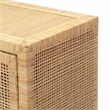 Pemberly Row Handmade Coastal Accent Natural Woven Rattan Buffet