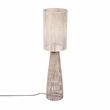 Pemberly Row Handmade Coastal Accent Cream Natural Jute Floor Lamp