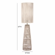 Pemberly Row Handmade Coastal Accent Cream Natural Jute Floor Lamp