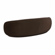 Pemberly Row Transitional Accent Chocolate Brown Velvet Sofa