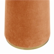 Pemberly Row Contemporary Accent Terracotta Velvet Floor Lamp