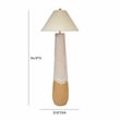 Pemberly Row Transitional Accent Natural Finish Woven Floor Lamp