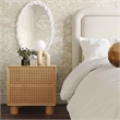 Pemberly Row Handmade Mid-Century Natural Rubberwood Nightstand