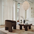 Pemberly Row Contemporary Accent Chocolate Brown Coffee Table