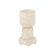 Pemberly Row Contemporary Accent Tan Swirl Resin Kiddush Cup