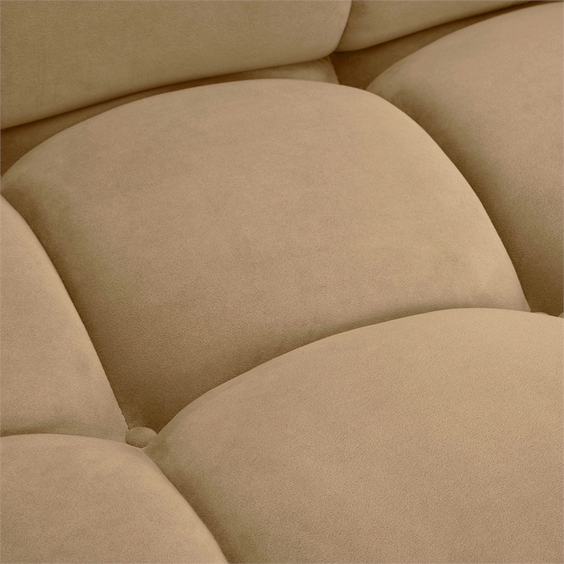 Pemberly Row Contemporary Performance Velvet 6-piece Modular U-Sectional