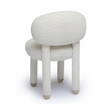 Pemberly Row Contemporary Cream Performance Boucle Side Chair