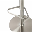 Pemberly Row Contemporary White and Gray Boucle Adjustable Stool