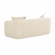 Pemberly Row Transitional Sandstone Textured Fabric Loveseat