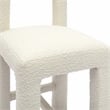 Pemberly Row Upholstered Fabric Contemporary Accent Cream Boucle Counter Stool