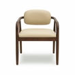 Pemberly Row Contemporary Accent Taupe Vegan Leather Dining Chair