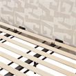 Pemberly Row Transitional Accent Cream Jacquard Pattern King Bed