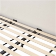 Pemberly Row Transitional Accent Cream Upcycled Linen King Bed