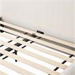 Pemberly Row Transitional Accent Cream Upcycled Linen Queen Bed