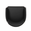 Pemberly Row Transitional Black Performance Vegan Leather Dining Chair
