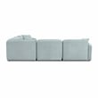 Pemberly Row Seafoam Performance Corduroy Velvet Modular L-Sectional