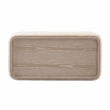 Pemberly Row Contemporary Accent Cream Finish Boucle Ottoman Table