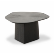 Pemberly Row Contemporary Accent Black Ash Geometric Coffee Table