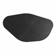 Pemberly Row Contemporary Accent Black Ash Geometric Coffee Table