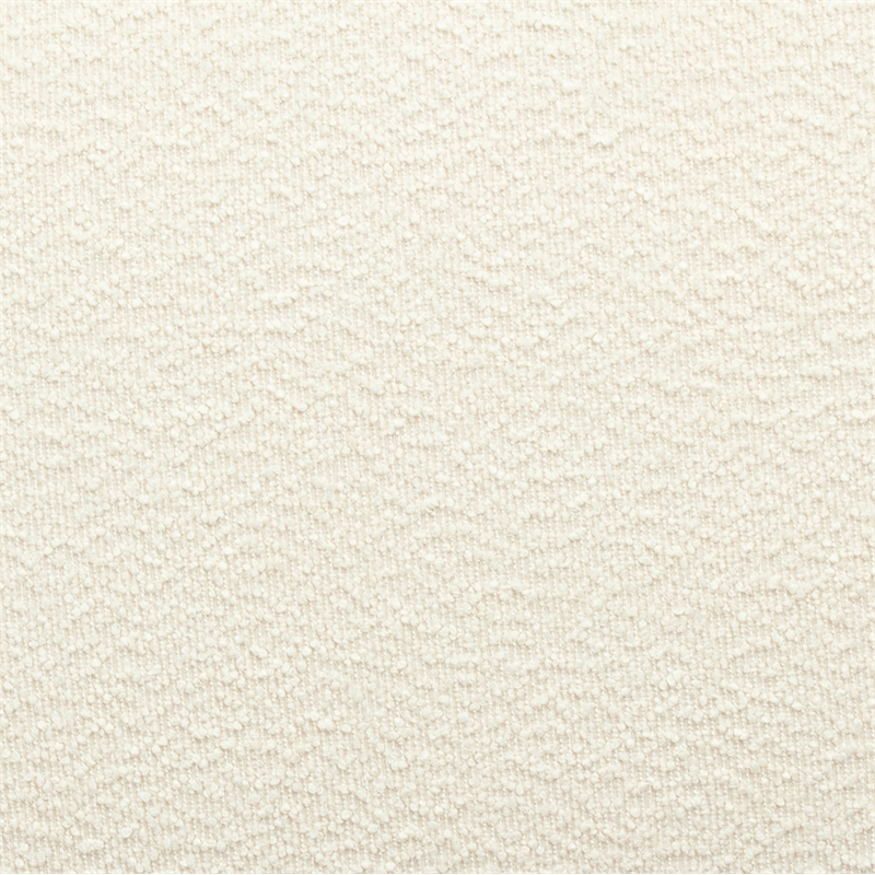 Pemberly Row Upholstered Fabric Contemporary Accent Cream Boucle Large Ottoman