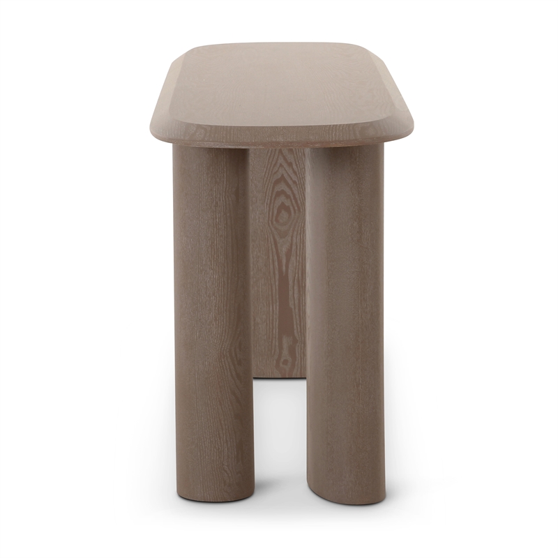 Pemberly Row Contemporary Accent Washed Ash Finish Console Table