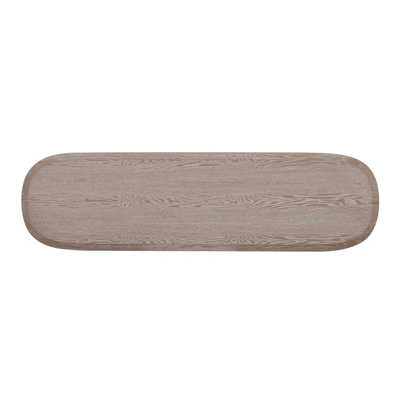 Pemberly Row Contemporary Accent Washed Ash Finish Console Table