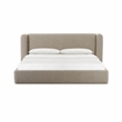 Pemberly Row Contemporary Accent Tan Finish Boucle Queen Bed