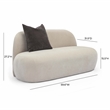 Pemberly Row Contemporary Accent Taupe Upcycled Chenille Loveseat