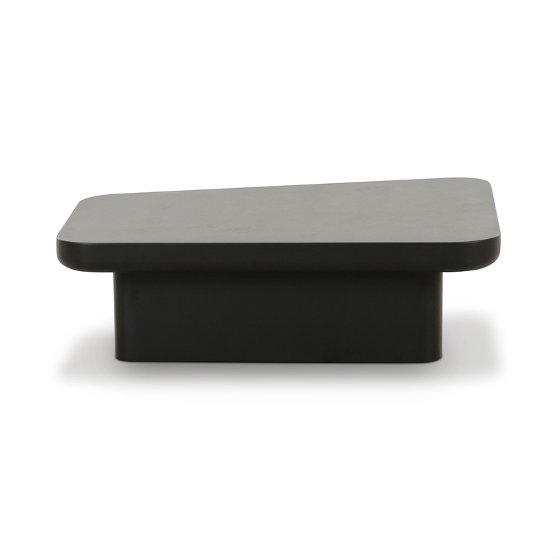 Pemberly Row Contemporary Accent Black Finish Large Coffee Table