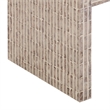 Pemberly Row Contemporary Accent Lavender Capiz Shell Nightstand