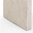 Pemberly Row Contemporary Accent Cream Capiz Shell Console Table
