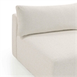 Pemberly Row Contemporary Cream Modular Outdoor Armless Chair