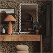 Pemberly Row Contemporary Accent Terracotta Velvet Table Lamp