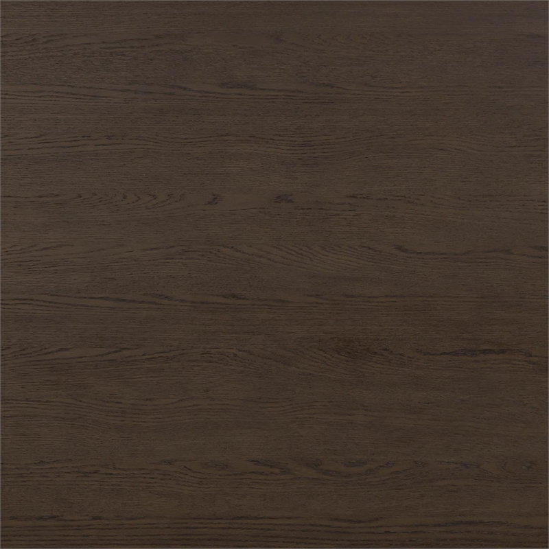 Pemberly Row Contemporary Accent Dark Brown Oak Dining Table