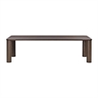 Pemberly Row Contemporary Accent Dark Brown Oak Dining Table