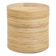 Pemberly Row Contemporary Accent Natural Rattan Arch Side Table
