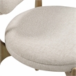 Pemberly Row Contemporary Cream Performance Fabric Dining Chair