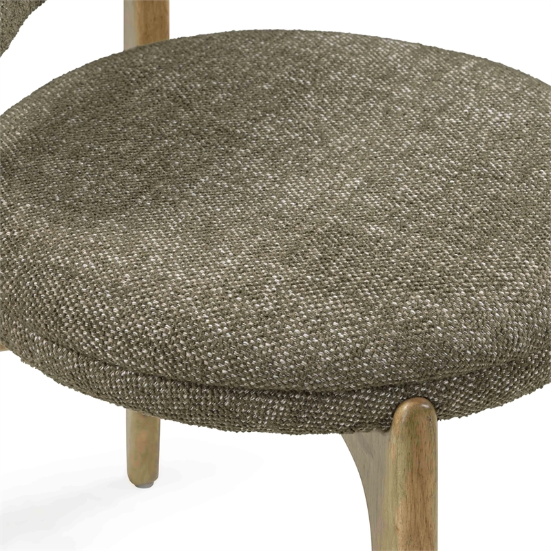 Pemberly Row Contemporary Green Performance Fabric Dining Chair