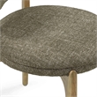 Pemberly Row Contemporary Green Performance Fabric Dining Chair