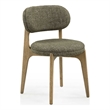Pemberly Row Contemporary Green Performance Fabric Dining Chair
