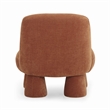 Pemberly Row Contemporary Rust Upcycled Chenille Accent Chair