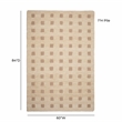 Pemberly Row Contemporary Natural Hand-Tufted 5' x 7' Floor Rug