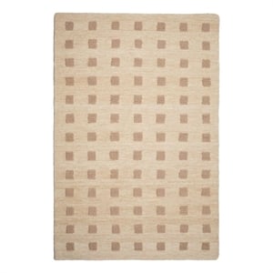 Pemberly Row Contemporary Natural Hand-Tufted 5' x 7' Floor Rug