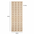 Pemberly Row Contemporary Natural Hand-Tufted 2'6