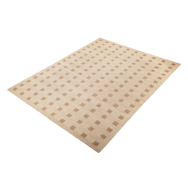 Pemberly Row Contemporary Natural Hand-Tufted Large 8' x 10' Floor Rug