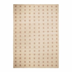 Pemberly Row Contemporary Natural Hand-Tufted Large 8' x 10' Floor Rug