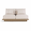 Pemberly Row Contemporary Accent Cream Finish Outdoor 65