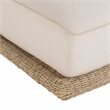 Pemberly Row Contemporary Accent Cream Finish Outdoor 65