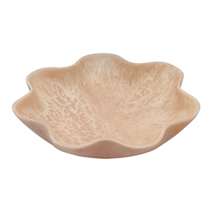 Pemberly Row Contemporary Accent Grapefruit Pink Resin Star Tray