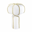 Pemberly Row Contemporary Accent Cotton Mache Finish Table Lamp